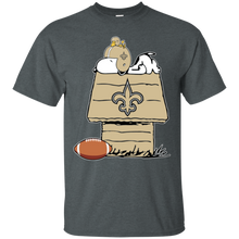 Load image into Gallery viewer, New Orleans Saints Snoopy And Woodstock Waiting For Football Season T - Shirt For Men