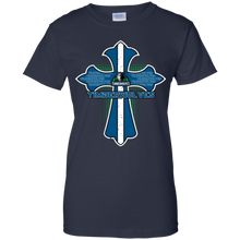 Load image into Gallery viewer, Cross Shirt For Jesus And Minnesota Timberwolves Fans T-Shirt For Women