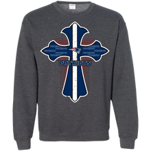 Load image into Gallery viewer, Cross Shirt For Jesus And New England Patriots Fans Sweatshirt
