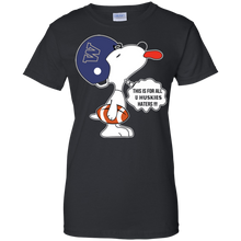 Load image into Gallery viewer, This Is For All U Washington Huskies Haters Snoopy T-Shirt For Women