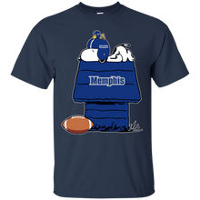 Load image into Gallery viewer, Memphis Tigers Snoopy And Woodstock Waiting For Football Season T - Shirt For Men