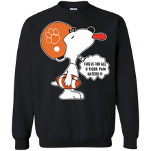 Load image into Gallery viewer, This Is For All U Clemson Tiger_paw Haters Snoopy Sweatshirt