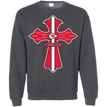 Load image into Gallery viewer, Cross Shirt For Jesus And Kansas City Chiefs Fans Sweatshirt