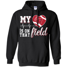 Load image into Gallery viewer, Wisconsin Badgers Football My Heart is on that Field Hoodie Shirt