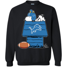 Load image into Gallery viewer, Detroit Lions Snoopy And Woodstock Waiting For Football Season Sweatshirt