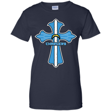 Load image into Gallery viewer, Cross Shirt For Jesus And Los Angeles Chargers Fans T-Shirt For Women