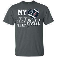 Load image into Gallery viewer, Houston Texans Football My Heart is on that Field T - Shirt For Men