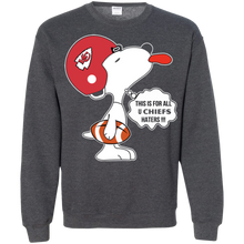 Load image into Gallery viewer, This Is For All U Kansas City Chiefs Haters Snoopy Sweatshirt