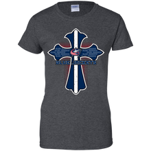 Load image into Gallery viewer, Cross Shirt For Jesus And Columbus Blue Jackets Fans T-Shirt For Women