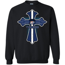 Load image into Gallery viewer, Cross Shirt For Jesus And Oklahoma City Thunder Fans Sweatshirt