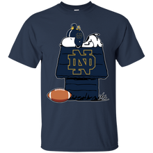 Load image into Gallery viewer, Notre Dame Fighting Irish Snoopy And Woodstock Waiting For Football Season T - Shirt For Men