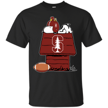 Load image into Gallery viewer, Stanford Cardinal Snoopy And Woodstock Waiting For Football Season T - Shirt For Men