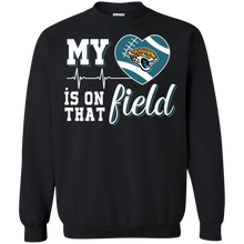 Load image into Gallery viewer, Jacksonville Jaguars Football My Heart is on that Field Sweatshirt