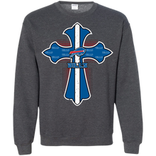 Load image into Gallery viewer, Cross Shirt For Jesus And Buffalo Bills Fans Sweatshirt