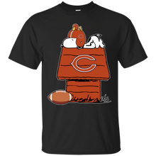 Load image into Gallery viewer, Chicago Bears Snoopy And Woodstock Waiting For Football Season T - Shirt For Men