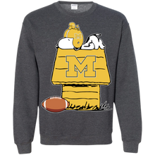 Load image into Gallery viewer, Michigan Wolverines Snoopy And Woodstock Waiting For Football Season Sweatshirt
