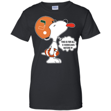 Load image into Gallery viewer, This Is For All U Miami Hurricanes Haters Snoopy T-Shirt For Women