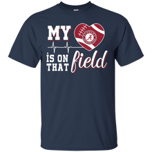 Load image into Gallery viewer, Alabama Crimson Football My Heart is on that Field T - Shirt For Men