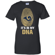 Load image into Gallery viewer, Rams Football It Is In My Dna T-Shirt For Women