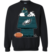 Load image into Gallery viewer, Philadelphia Eagles Snoopy And Woodstock Waiting For Football Season Sweatshirt