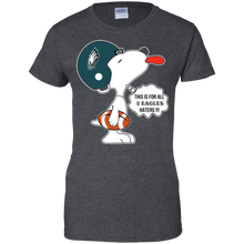Load image into Gallery viewer, This Is For All U Philadelphia Eagles Haters Snoopy T-Shirt For Women