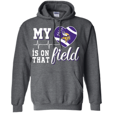 Load image into Gallery viewer, Minnesota Vikings Football My Heart is on that Field Hoodie Shirt