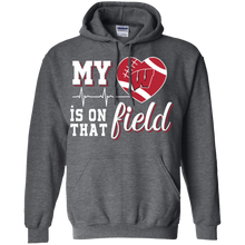Load image into Gallery viewer, Wisconsin Badgers Football My Heart is on that Field Hoodie Shirt