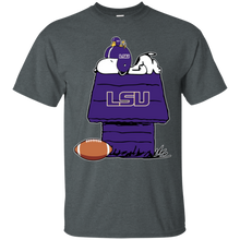 Load image into Gallery viewer, Lsu Tigers Snoopy And Woodstock Waiting For Football Season T - Shirt For Men