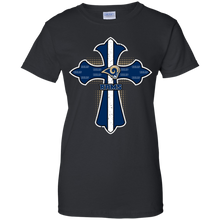 Load image into Gallery viewer, Cross Shirt For Jesus And Los Angeles Rams Fans T-Shirt For Women