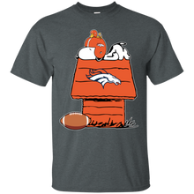 Load image into Gallery viewer, Denver Broncos Snoopy And Woodstock Waiting For Football Season T - Shirt For Men