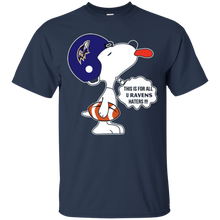 Load image into Gallery viewer, This Is For All U Baltimore Ravens Haters Snoopy T - Shirt For Men
