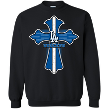 Load image into Gallery viewer, Cross Shirt For Jesus And Los Angeles Dodgers Fans Sweatshirt