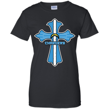 Load image into Gallery viewer, Cross Shirt For Jesus And Los Angeles Chargers Fans T-Shirt For Women