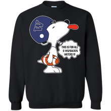 Load image into Gallery viewer, This Is For All U Washington Huskies Haters Snoopy Sweatshirt