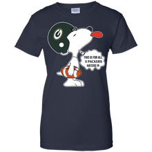 Load image into Gallery viewer, This Is For All U Green Bay Packers Haters Snoopy T-Shirt For Women