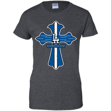 Load image into Gallery viewer, Cross Shirt For Jesus And Los Angeles Dodgers Fans T-Shirt For Women