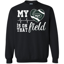 Load image into Gallery viewer, New York Jets Football My Heart is on that Field Sweatshirt