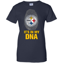 Load image into Gallery viewer, Steelers Football It Is In My Dna T-Shirt For Women