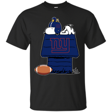 Load image into Gallery viewer, New York Giants Snoopy And Woodstock Waiting For Football Season T - Shirt For Men