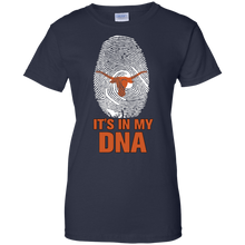 Load image into Gallery viewer, Texas Longhorns Football It Is In My Dna T-Shirt For Women