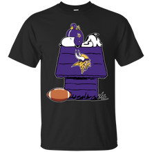 Load image into Gallery viewer, Minnesota Vikings Snoopy And Woodstock Waiting For Football Season T - Shirt For Men