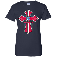 Load image into Gallery viewer, Cross Shirt For Jesus And New York Rangers Fans T-Shirt For Women