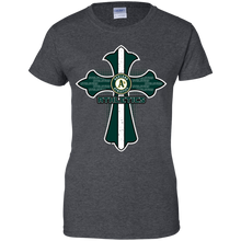 Load image into Gallery viewer, Cross Shirt For Jesus And Oakland Athletics Fans T-Shirt For Women