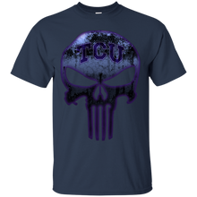 Load image into Gallery viewer, TCU Horned Frogs Football The Punisher Skull T - Shirt For Men