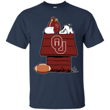 Load image into Gallery viewer, Oklahoma Sooners Snoopy And Woodstock Waiting For Football Season T - Shirt For Men