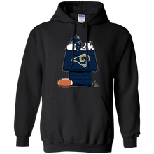 Load image into Gallery viewer, Los Angeles Rams Snoopy And Woodstock Waiting For Football Season Hoodie Shirt