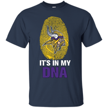 Load image into Gallery viewer, Vikings Football It Is In My Dna T - Shirt For Men