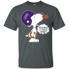 Load image into Gallery viewer, This Is For All U Tcu Horned Frogs Haters Snoopy T - Shirt For Men