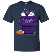 Load image into Gallery viewer, Tcu Horned Frogs Snoopy And Woodstock Waiting For Football Season T - Shirt For Men