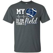 Load image into Gallery viewer, Indianapolis Colts Football My Heart is on that Field T - Shirt For Men